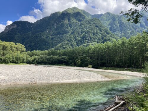 上高地中の瀬園地